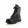 Bottines Noires Avec Motif Rieker